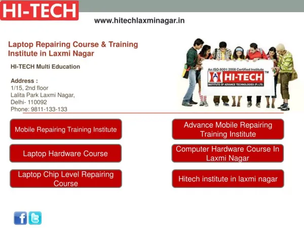 Laptop Repairing Course & Training Institute in Laxmi Nagar