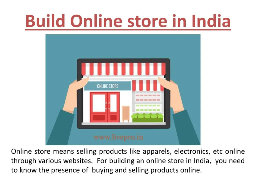build online store in india