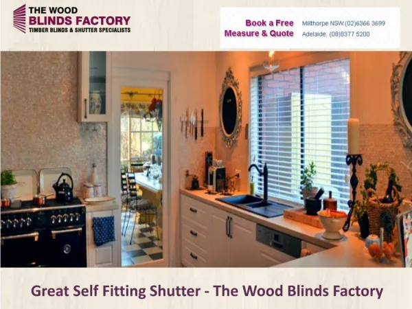 Great Self Fitting Shutter - The Wood Blinds Factory