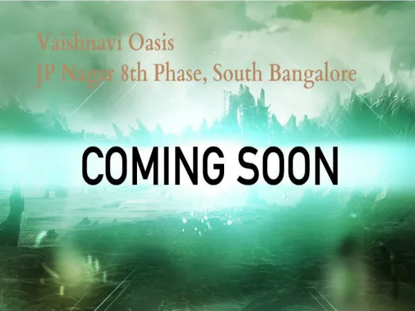 Vaishnavi Oasis | Pre launch Apartment Project In JP Nagar 8th Phase