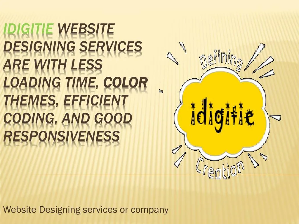 website designing services or company