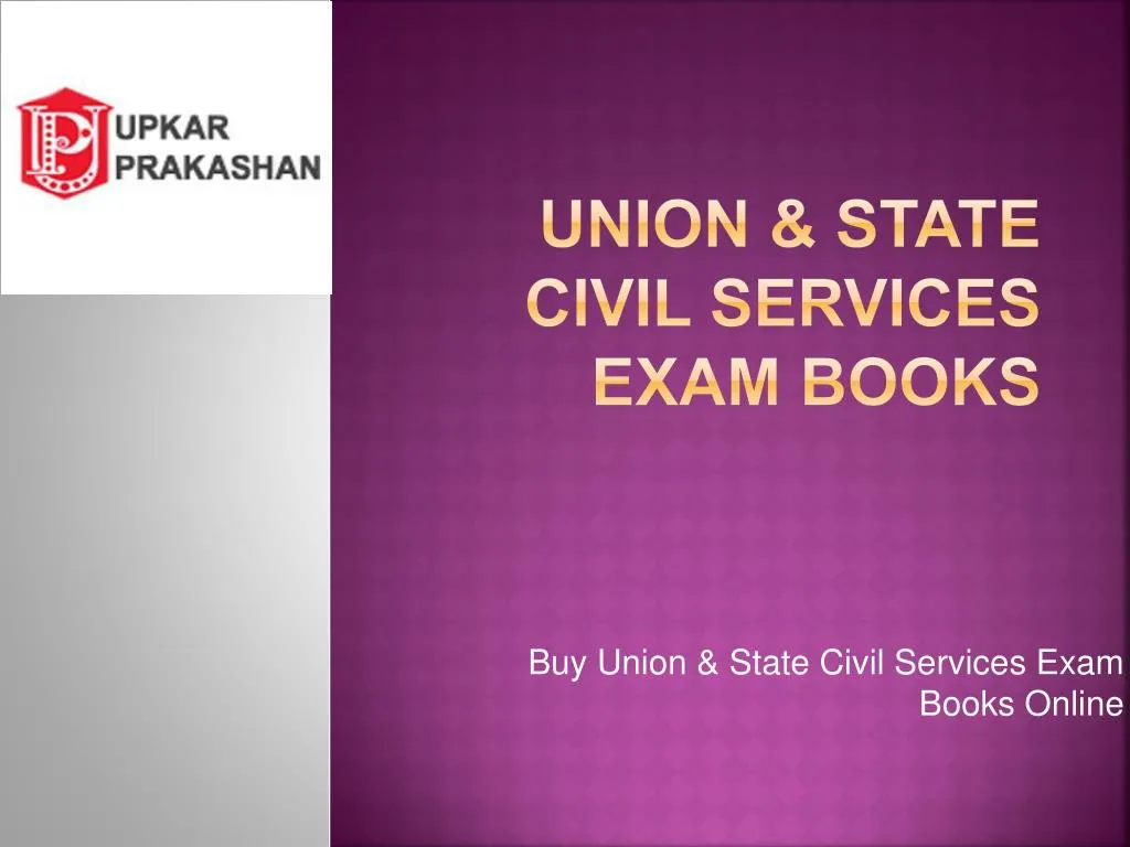 union state civil services exam books