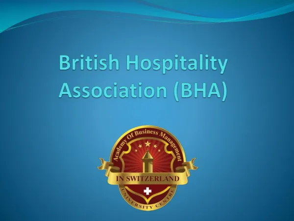 British Hospitality Association (BHA)