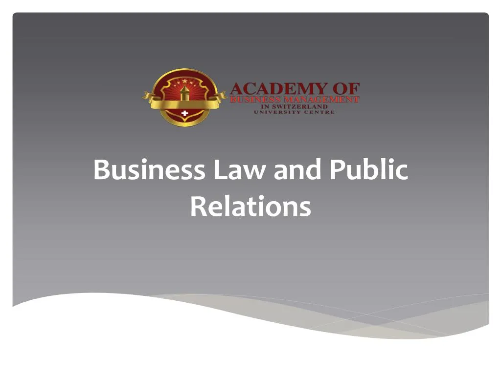business law and public relations
