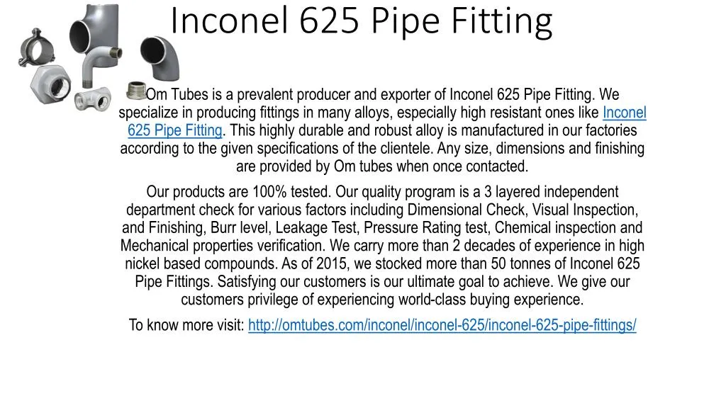inconel 625 pipe fitting