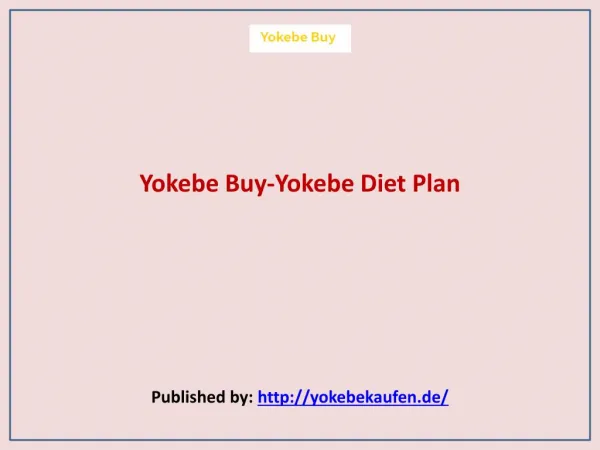 Yokebe Diet Plan