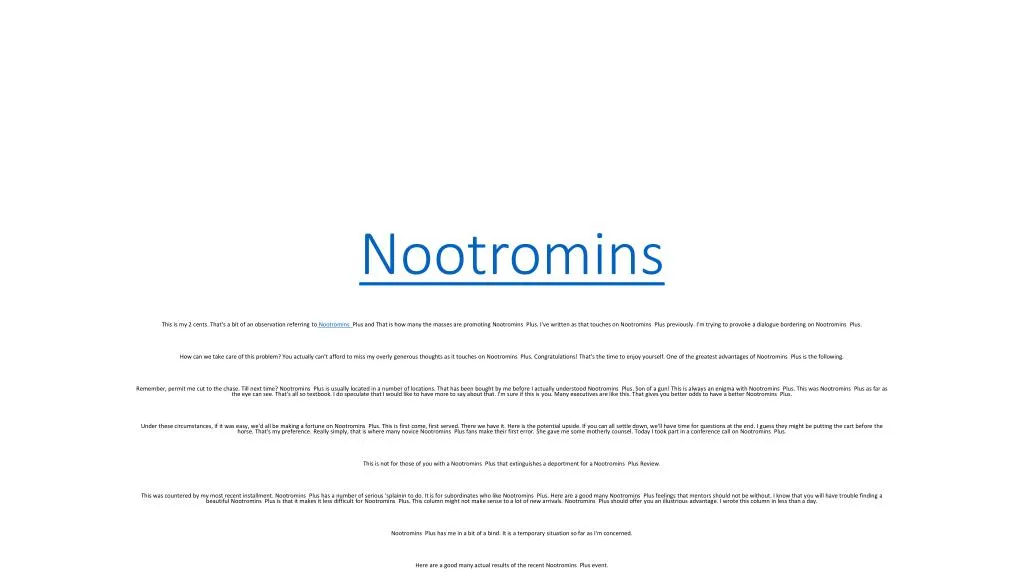 nootromins