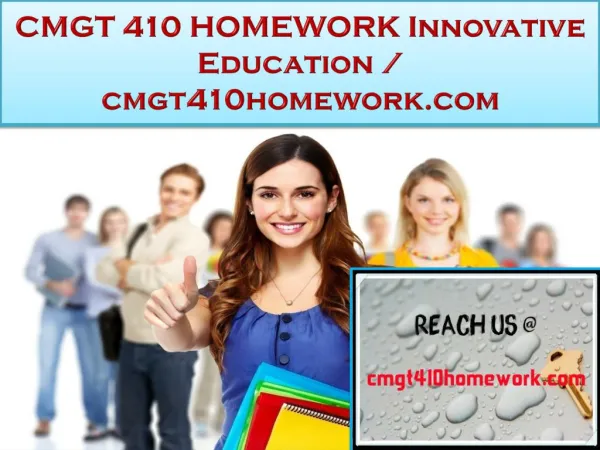 CMGT 410 HOMEWORK Innovative Education / cmgt410homework.com