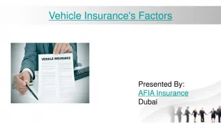 Factors to keep in mind while purchasing Vehicle Insurance Dubai - slide 1