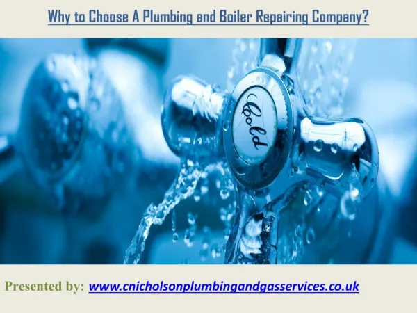 Why to Choose A Plumbing and Boiler Repairing Company?