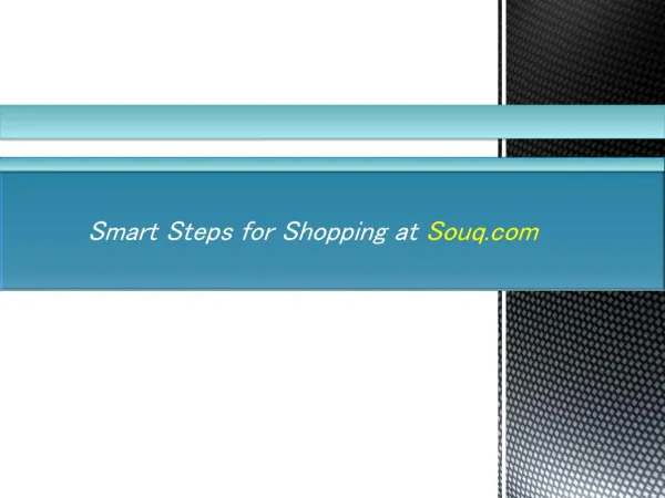 Smart Steps for Shopping at Souq.com
