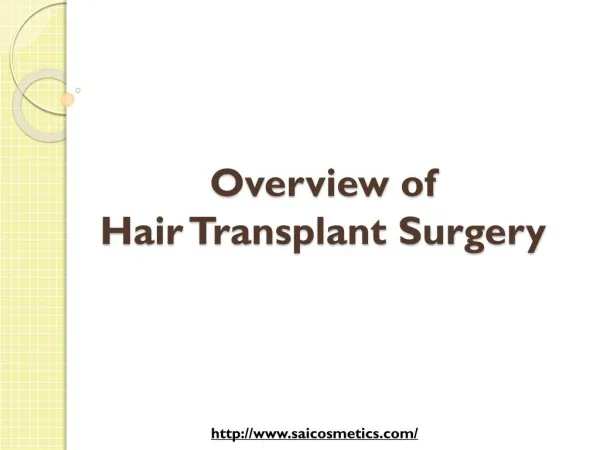 Sai Cosmetics - Hair Transplant Surgeon & Skin Specialist in Pune