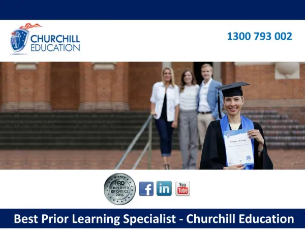 Best Prior Learning Specialist - Churchill Education