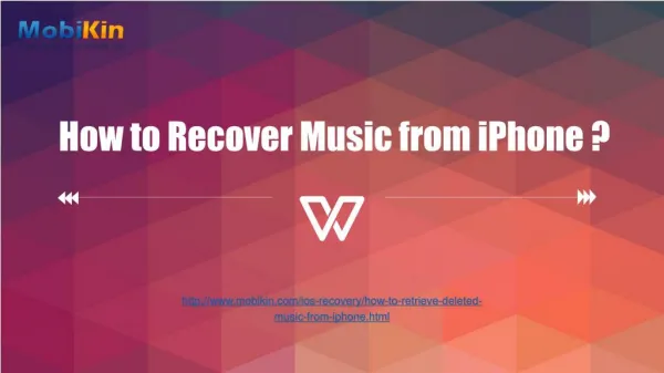 How to Recover Music from iPhone ?