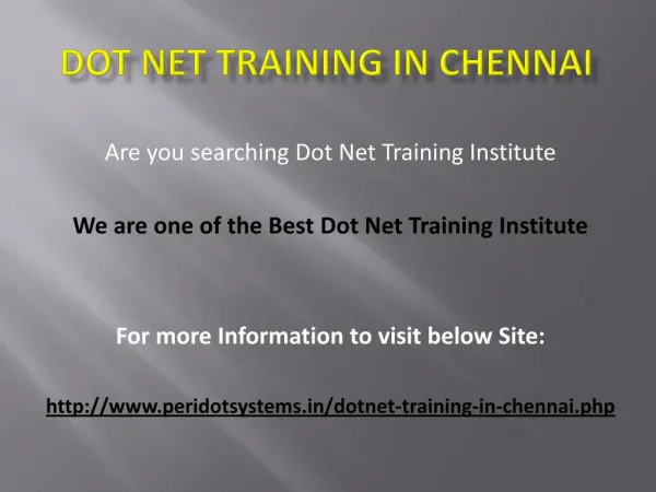 Easy Ways To dot net training Without Even Thinking About It