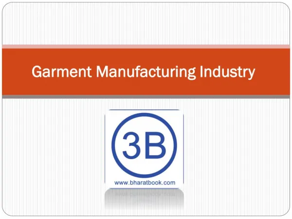 Garment Manufacturing Industry