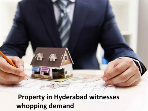 Property In Hyderabad witnesses whopping demand