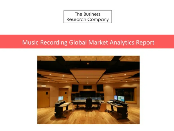 Music Recording GMA Report 2016