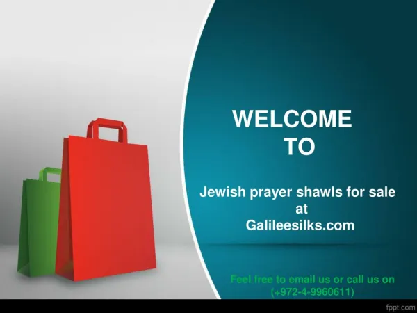 Jewish prayer shawls for sale at galileesilks.com