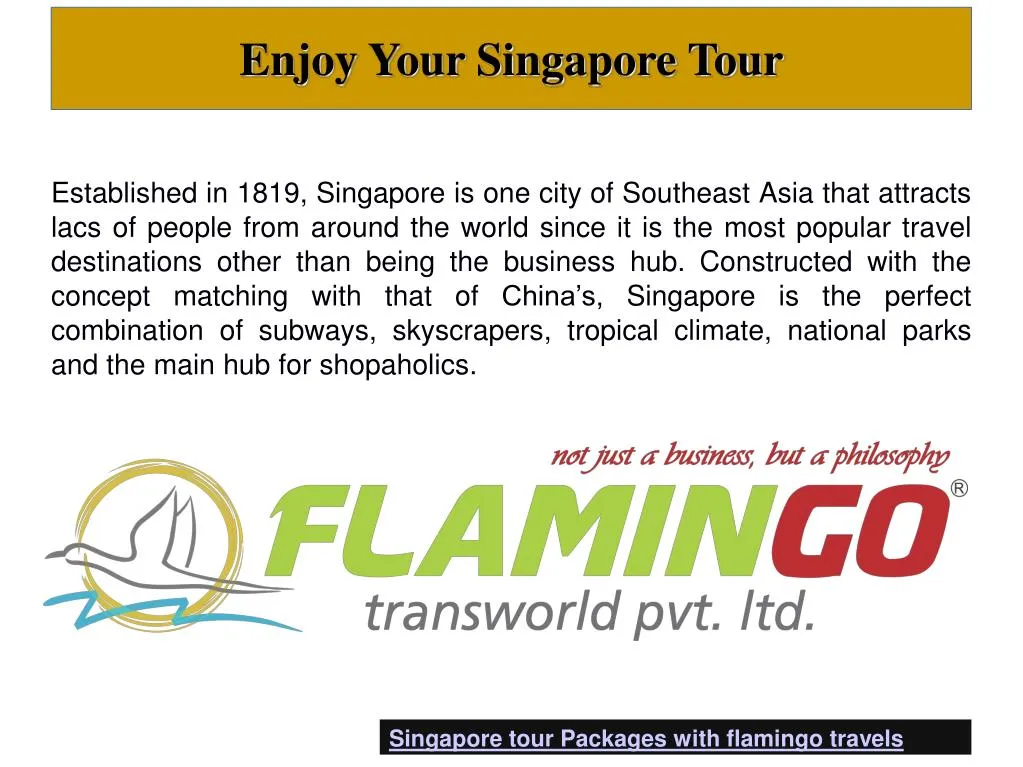 enjoy your singapore tour