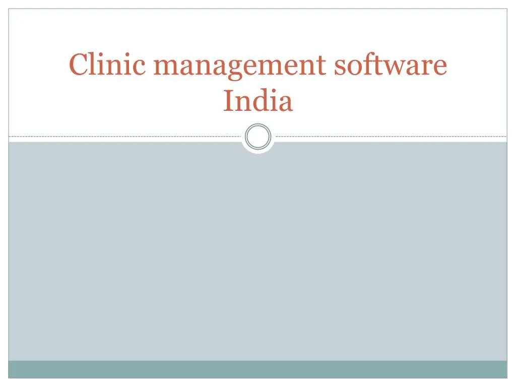 clinic management software india