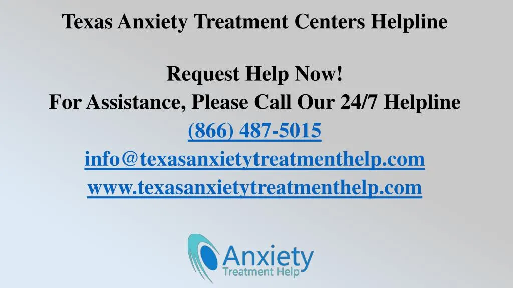texas anxiety treatment centers helpline