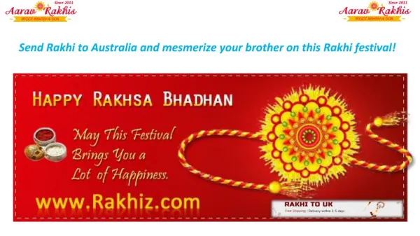 Send Rakhi to Australia
