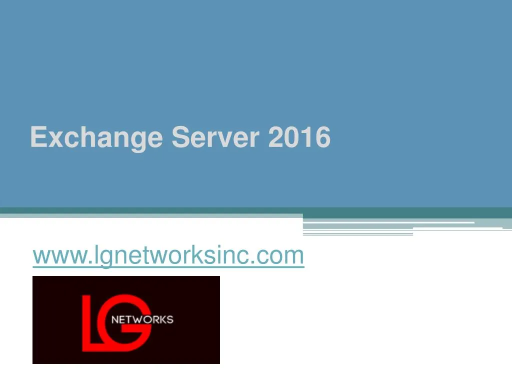exchange server 2016