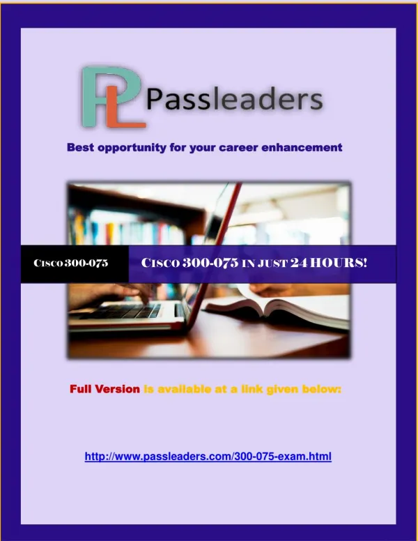 Passleader 300-075 Questions Answers