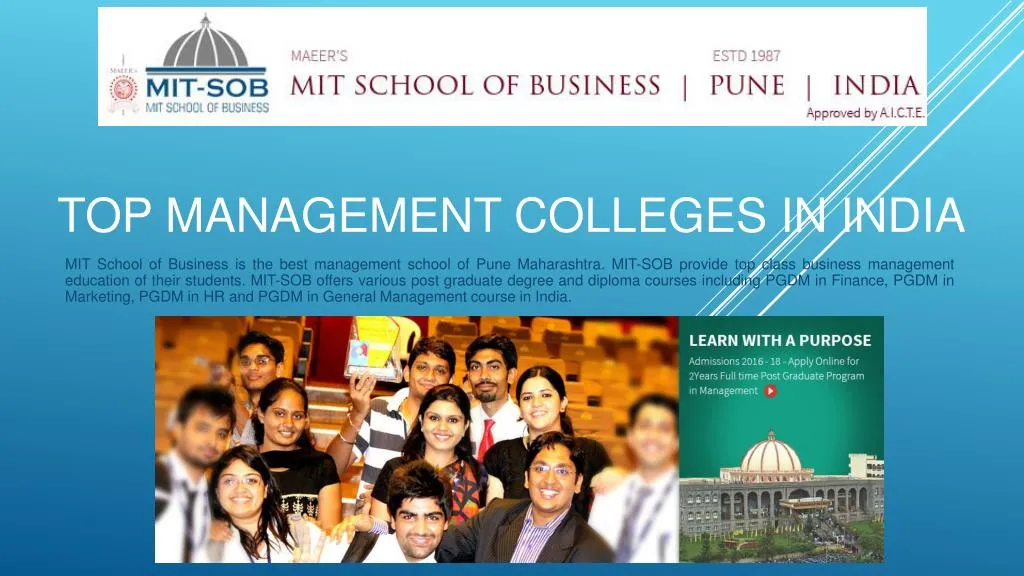 top management colleges in india