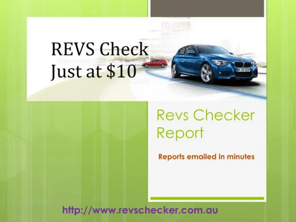 Revs Checker