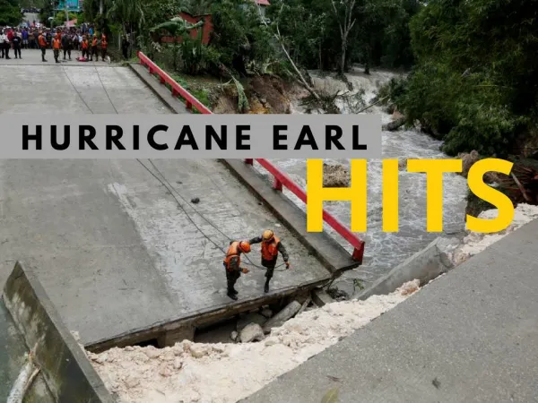 Hurricane Earl hits