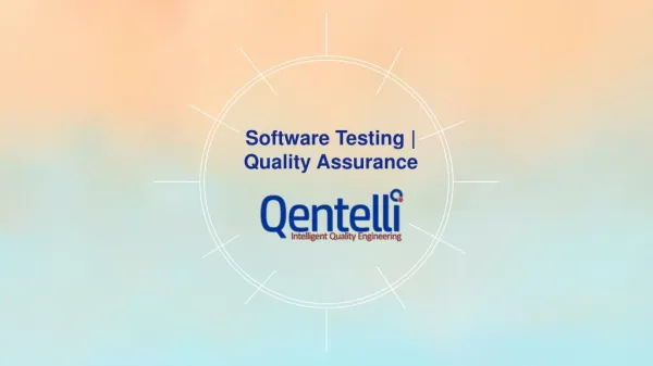 Quality Assurance | Software Testing | Qentelli