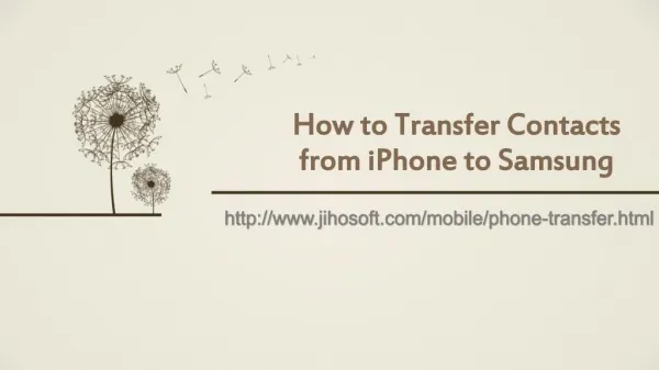 How to Transfer Contacts from iPhone to S7/S7 Edge/S6/S6 Edge