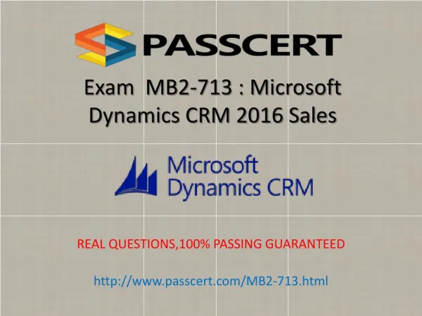 Microsoft MB2-713 practice test download