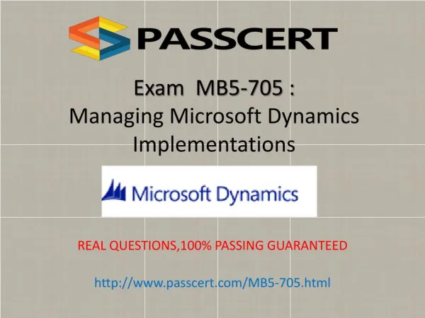Microsoft MB5-705 exam practice test download