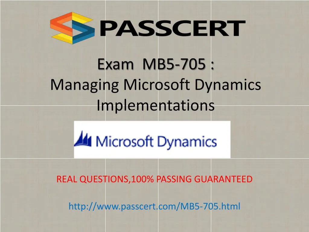 exam mb5 705 managing microsoft dynamics implementations