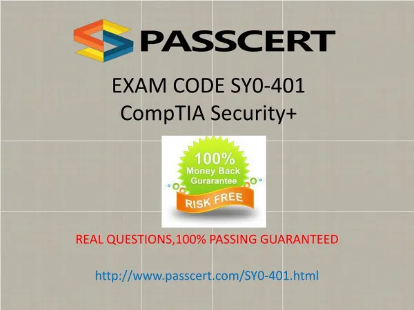 CompTIA Security SY0-401 practice test