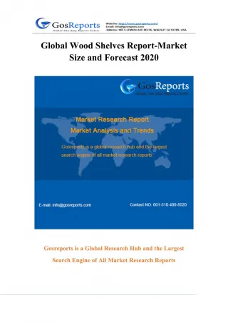Global Wood Shelves Report-Market Size and Forecast 2016 - slide 1
