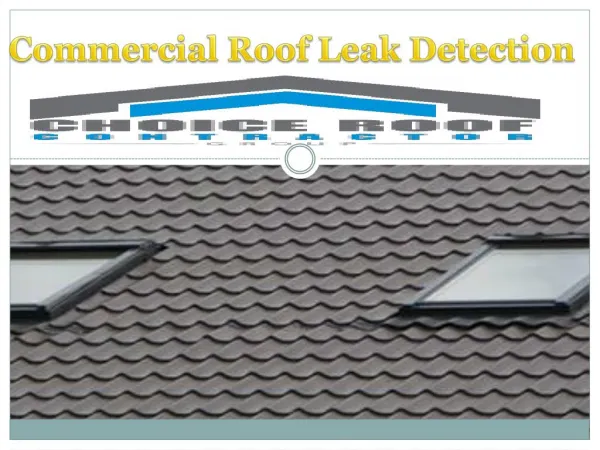 Commercial Roof Leak Detection