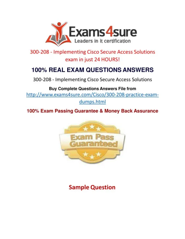 300-208 Questions Answers