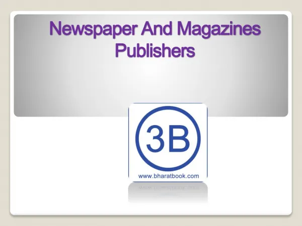 Newspaper and Magazines Publishers