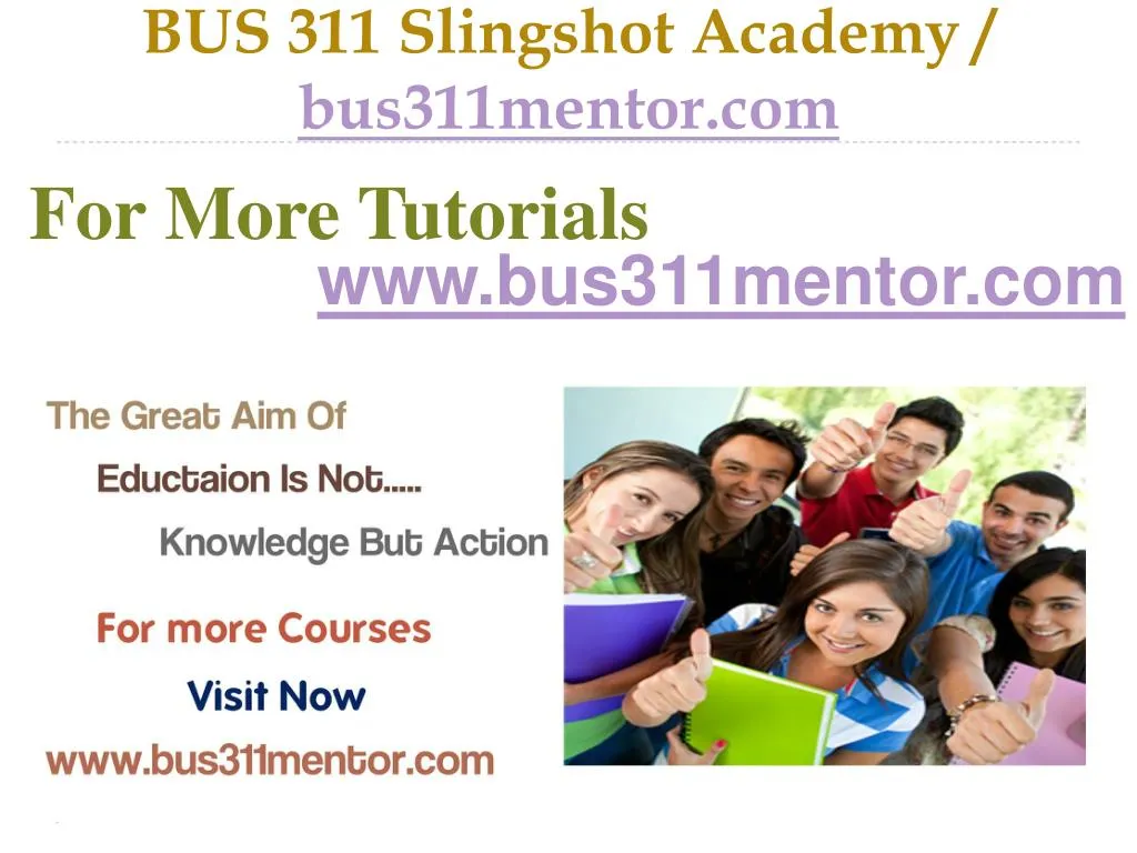 bus 311 slingshot academy bus311mentor com