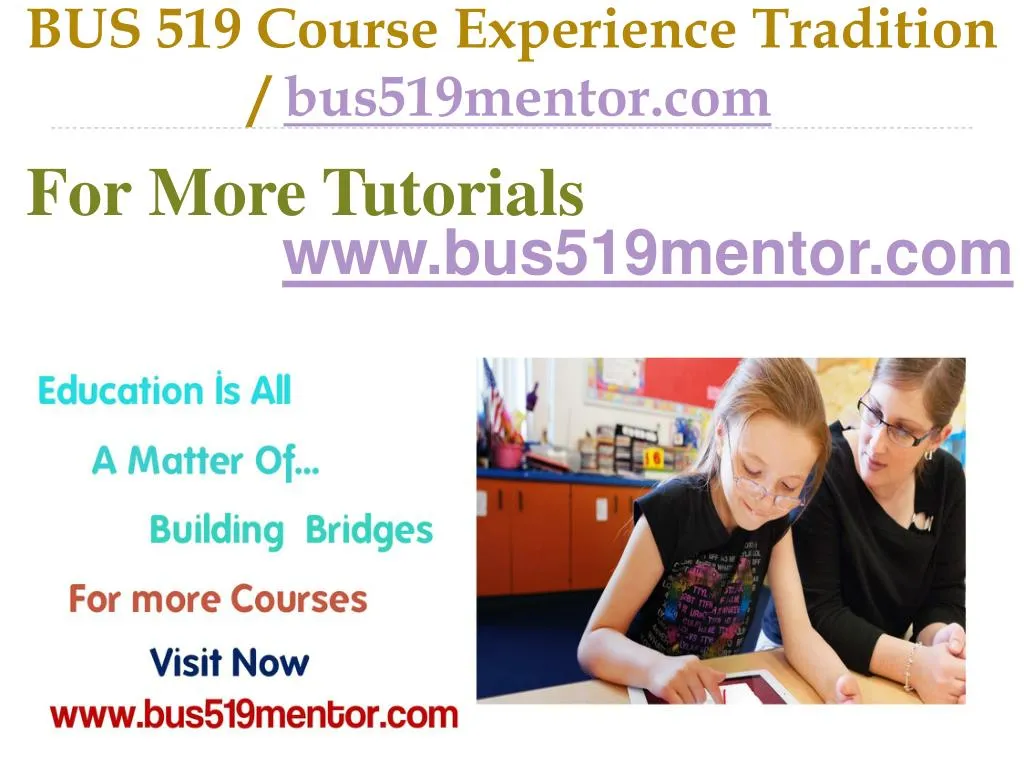 bus 519 course experience tradition bus519mentor com