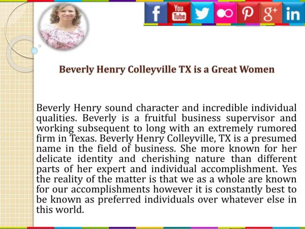 Beverly Henry, Colleyville, TX