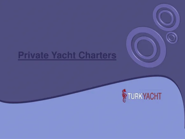 Fishing Yacht Charter