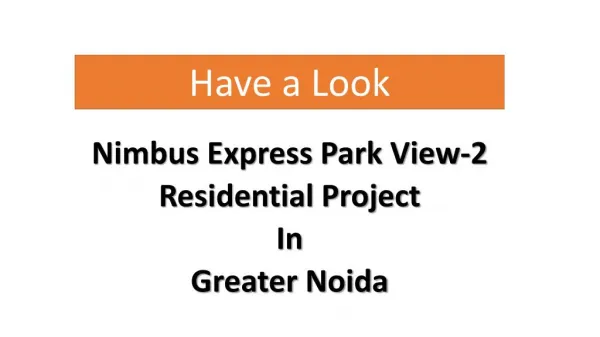 Nimbus Epxress Park View 2 Greater Noida