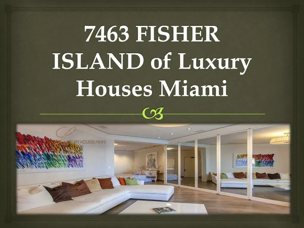 7463 fisher island of luxury houses m iami