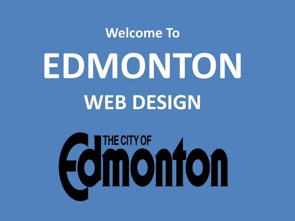 welcome to edmonton web design