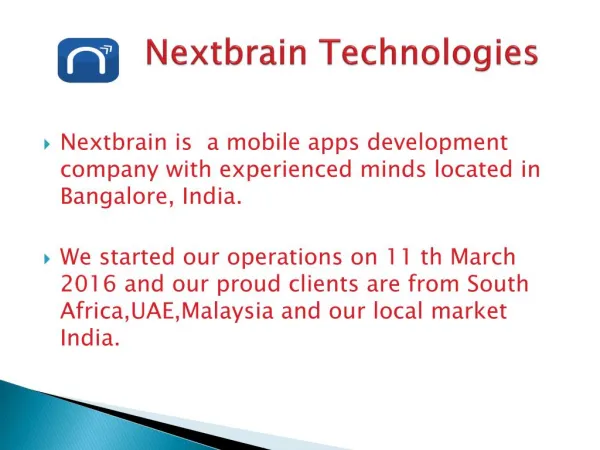 Nextbrain Technologies Pvt Limited